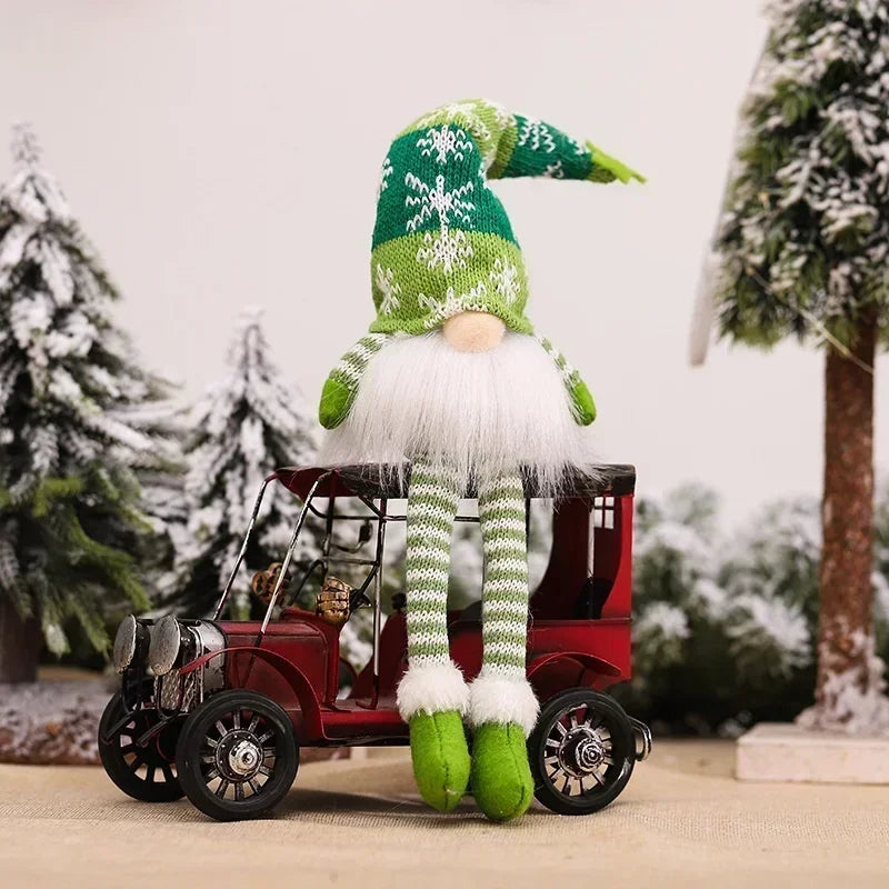 Christmas Faceless Doll Gnome Ornaments LED Light