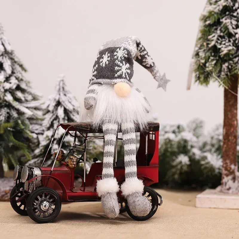 Christmas Faceless Doll Gnome Ornaments LED Light