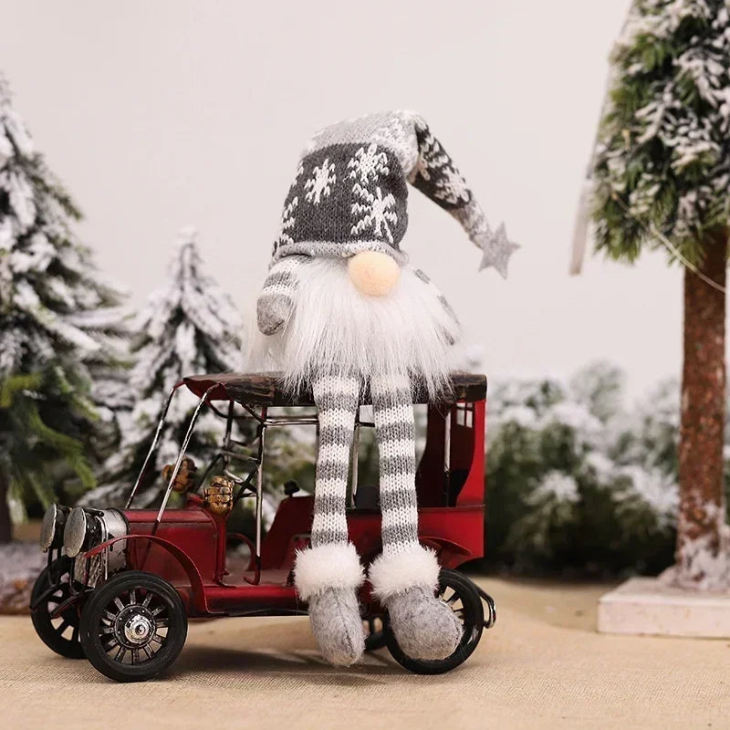 Christmas Faceless Doll Gnome Ornaments LED Light