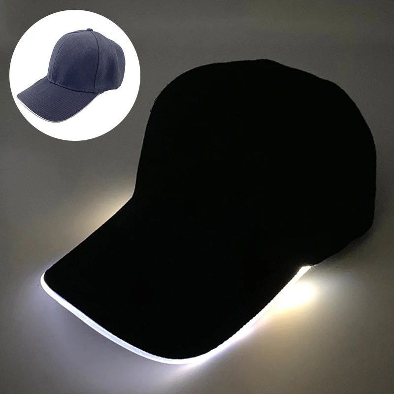 LED Light up Baseball Hat Flashing Glow Rave Party Cap Halloween trick or treat funny Pumpkin hat for man women cosplay costume