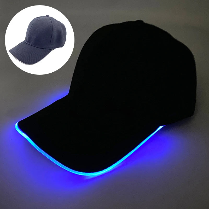 LED Light up Baseball Hat Flashing Glow Rave Party Cap Halloween trick or treat funny Pumpkin hat for man women cosplay costume
